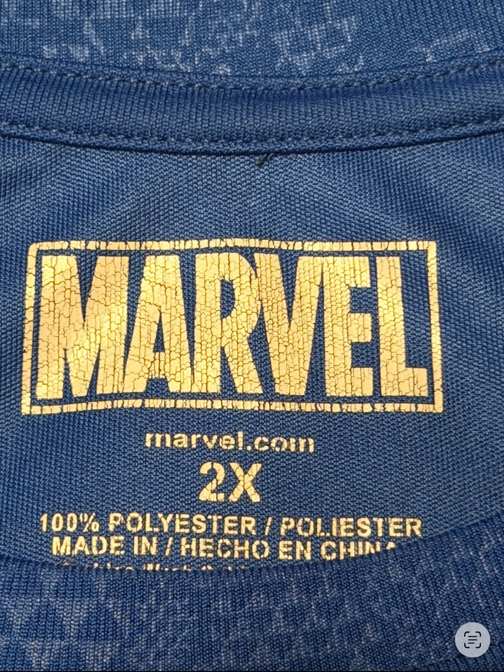Marvel Captain America Blue Graphic Tee XXL